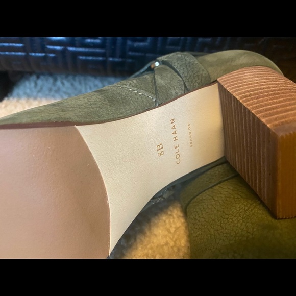 Cole Haan Olive Green Booties - Picture 4 of 6